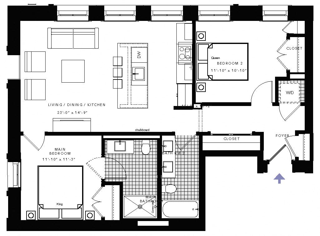 Suite A Floorplan